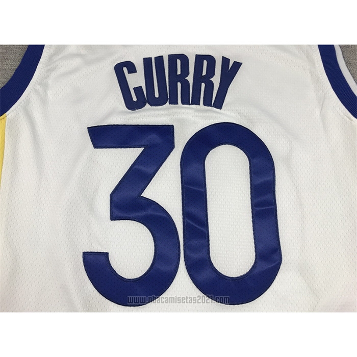 Camiseta Golden State Warriors Stephen Curry #30 Association 2022-23 Blanco